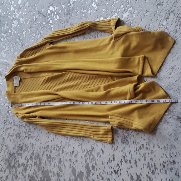 Anthro Saturday Sunday Ribbed CloudFleece Waterfall Cardigan SzS - Picture 4 of 6